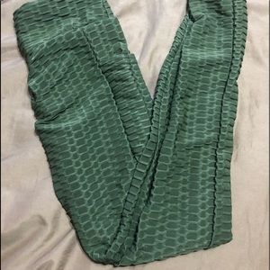 Army Green Anti Cellulite Butt Lift Leggings